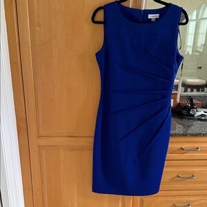 Calvin Klein Cobalt Blue Midi Dress